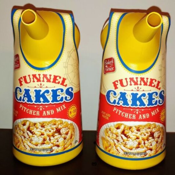 2 Funnel Cakes Pitcher And Mix Kit Birthday Carnival Party Supplies Lot - NEW - Picture 1 of 6
